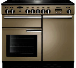 RANGEMASTER  Professional 100 Electric Induction Range Cooker - Cream & Chrome